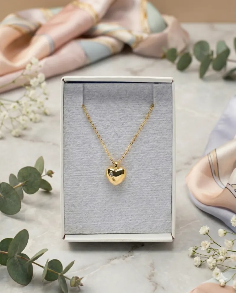 Collar Corazón Dorado